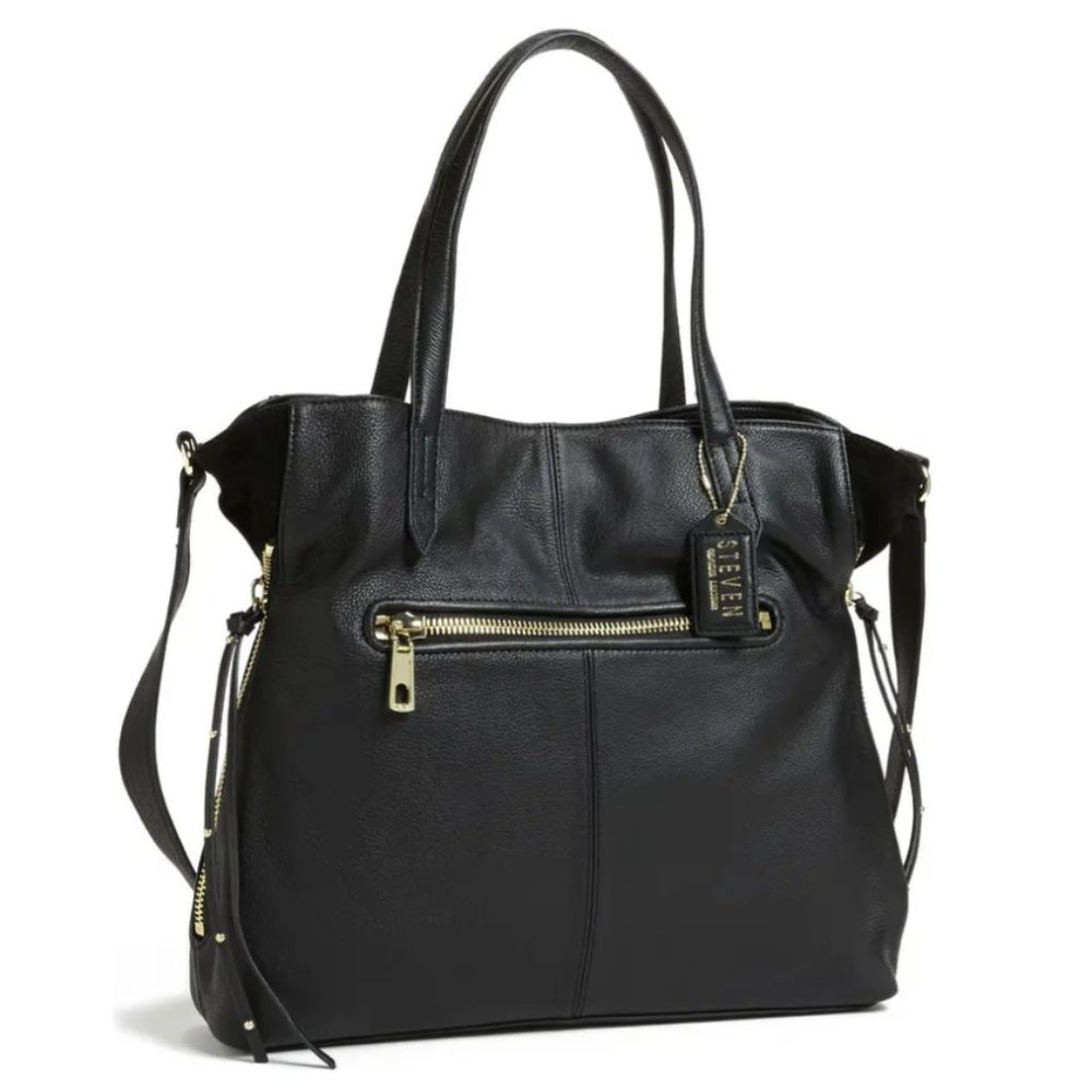 'Prague' Leather Tote | STEVEN BY STEVE MADDEN